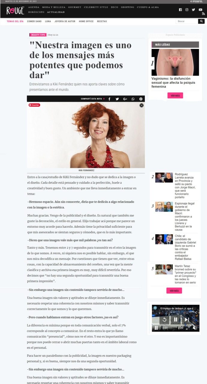 Rouge - Entrevista